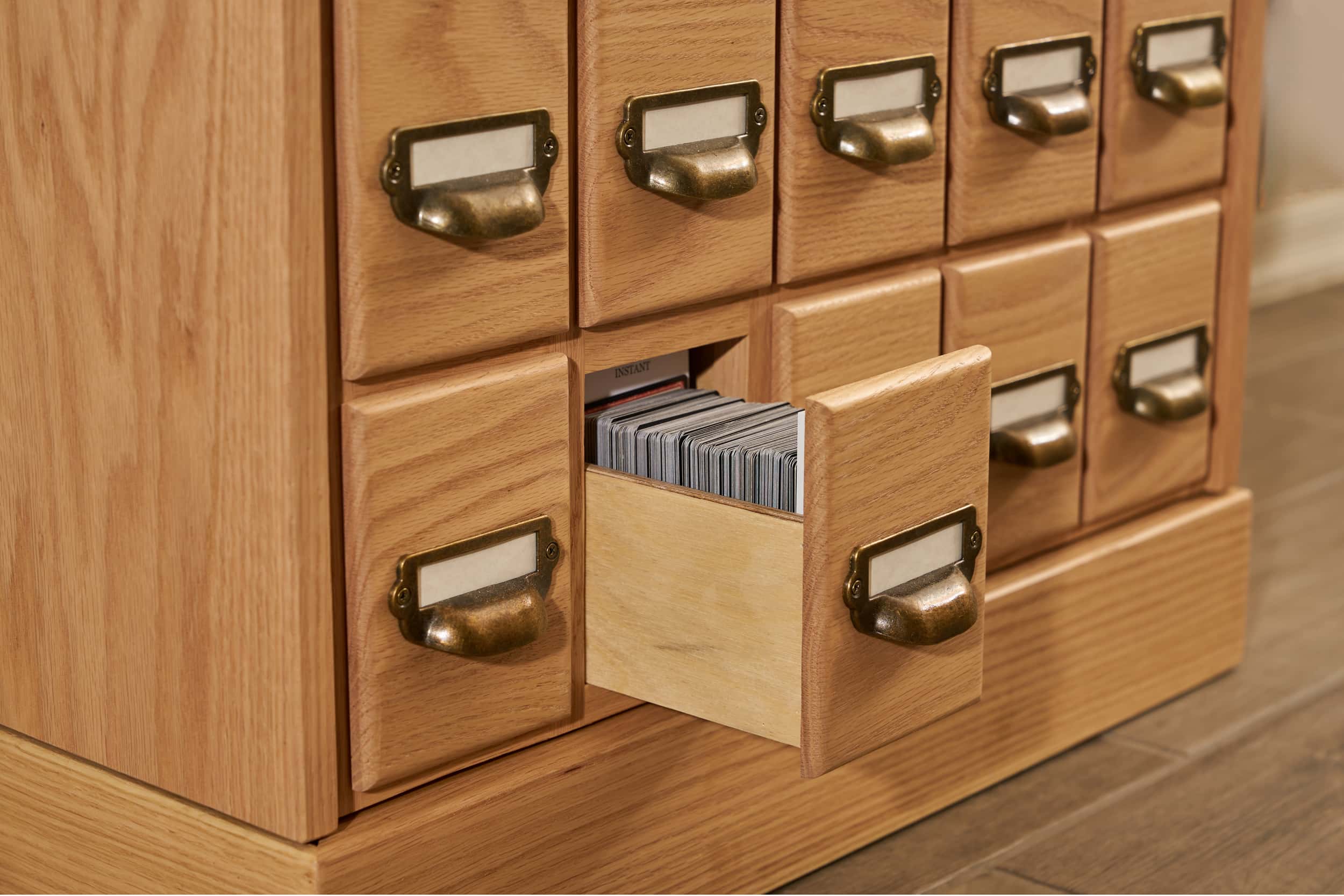 Ready To Ship - The Butler Stackable Trading Card Cabinets