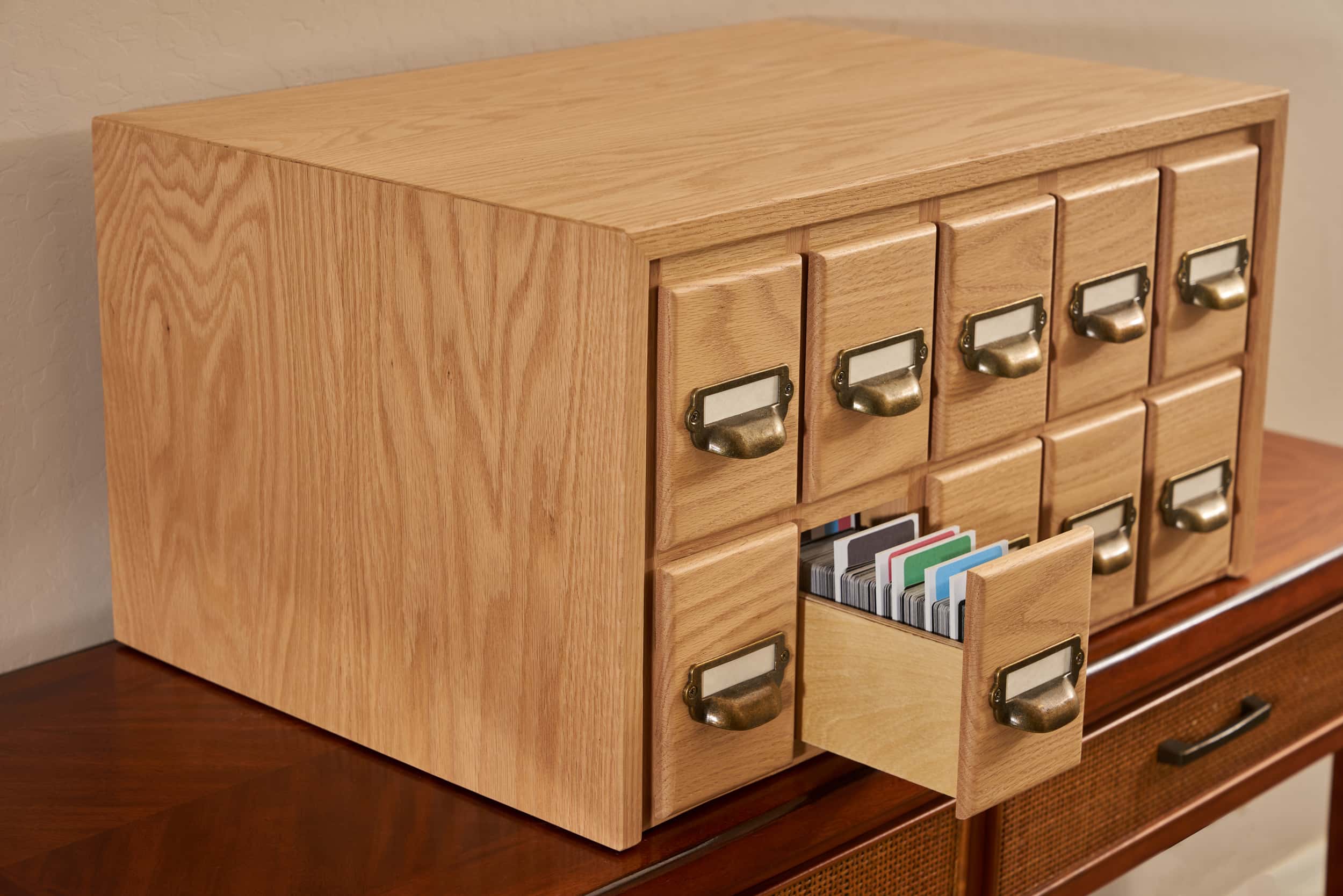 Ready To Ship - The Butler Stackable Trading Card Cabinets
