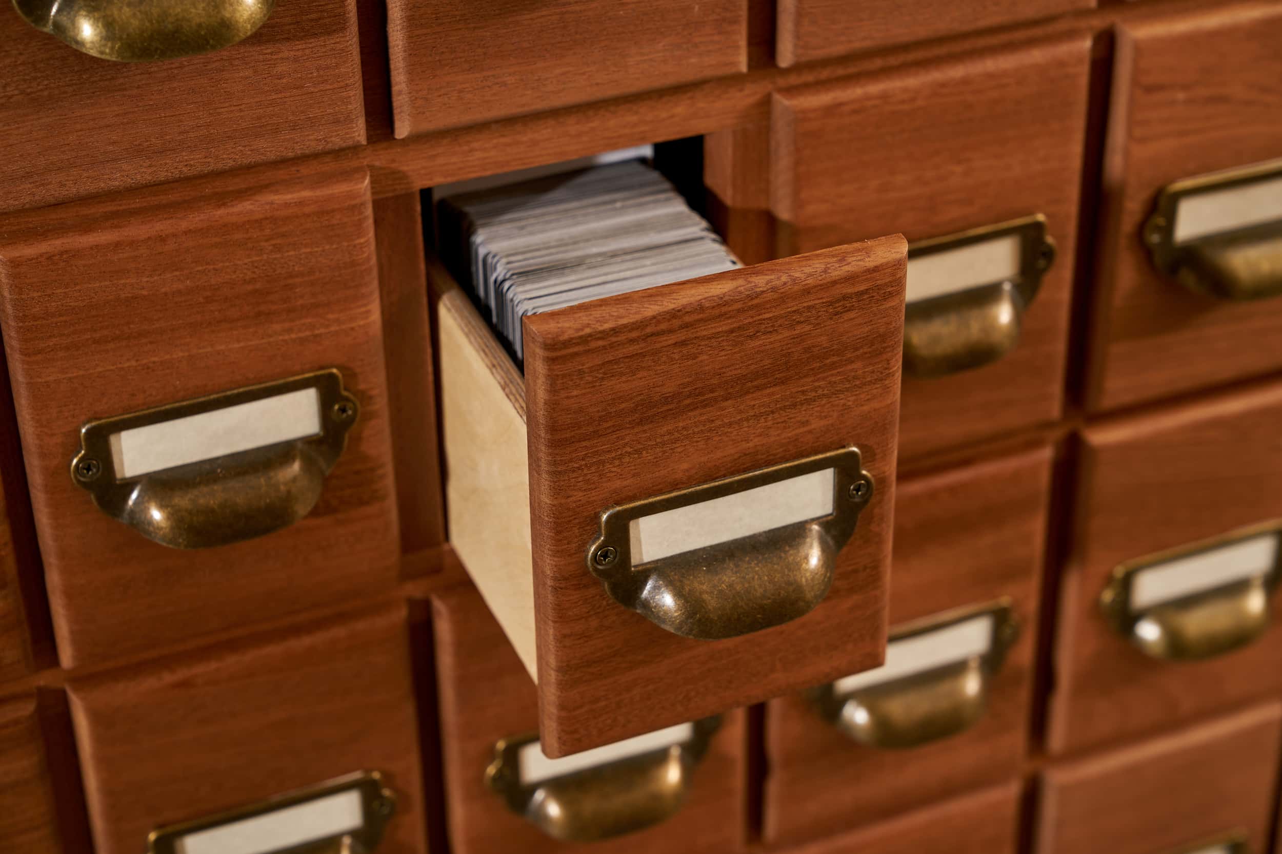 The Catalog Trading Card Cabinet