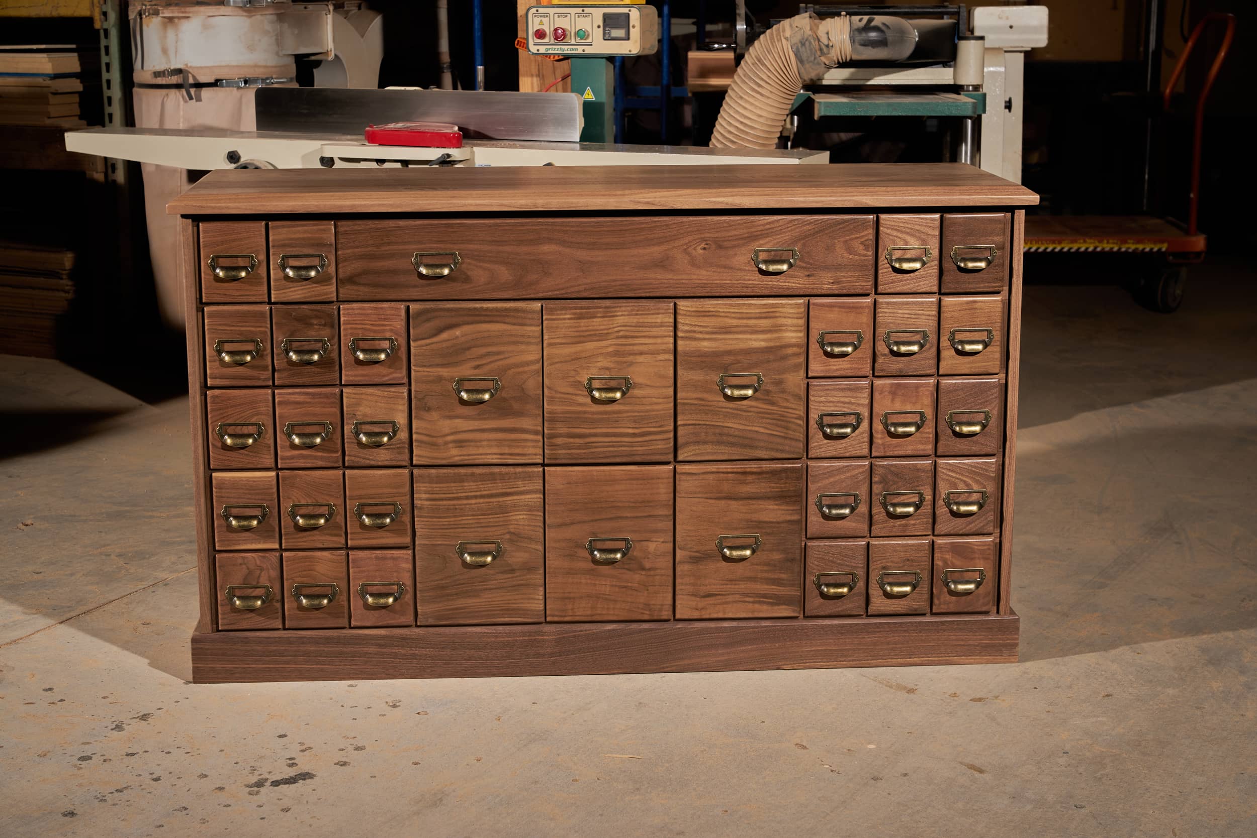 Ready to Ship - Heritage 58in Walnut Trading Card Cabinet with Showcase Display