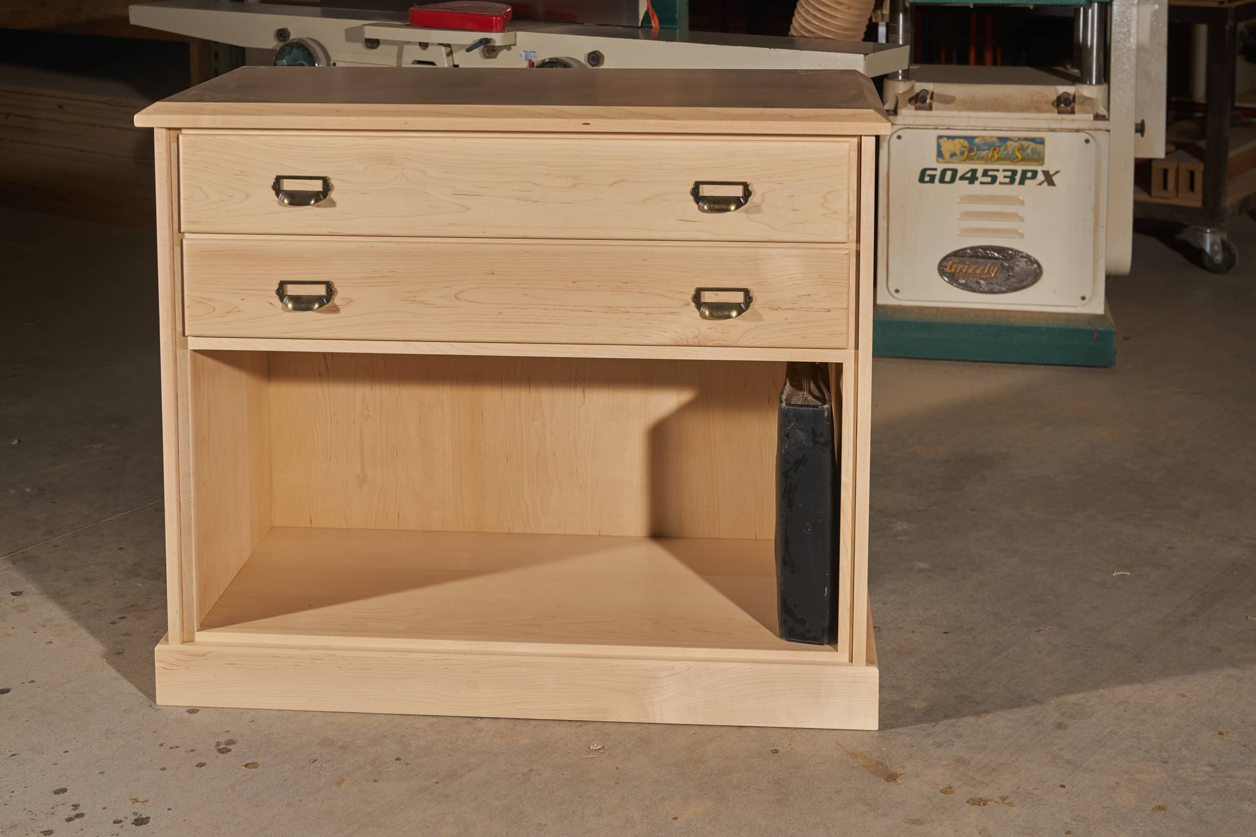 Ready to Ship - 1 of 1 Binder Storage 39in Maple Trading Card Cabinet